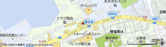 東九州三菱自動車販売株式会社　クリーンカー春日浦周辺の地図