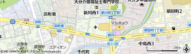 無添くら寿司 D・plaza大分店周辺の地図