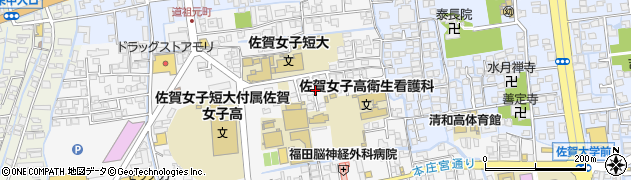 佐賀県佐賀市本庄町本庄周辺の地図