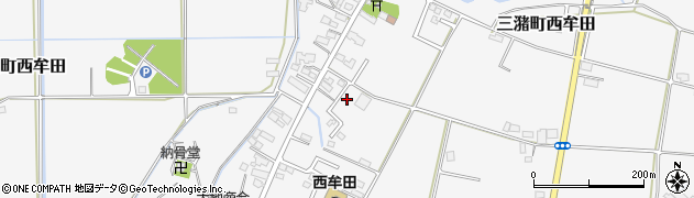 福岡県久留米市三潴町西牟田4562周辺の地図