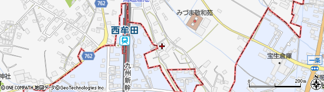 福岡県久留米市三潴町西牟田6350周辺の地図