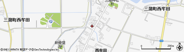 福岡県久留米市三潴町西牟田786周辺の地図