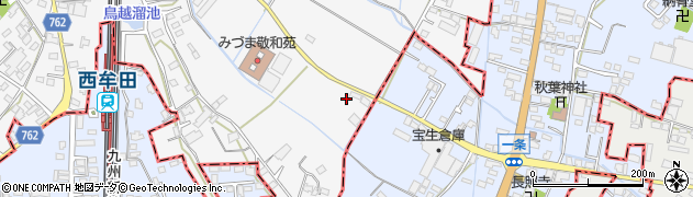 福岡県久留米市三潴町西牟田6126周辺の地図