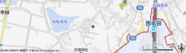 福岡県久留米市三潴町西牟田6418周辺の地図