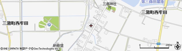 福岡県久留米市三潴町西牟田785周辺の地図