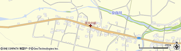 奈良中組周辺の地図