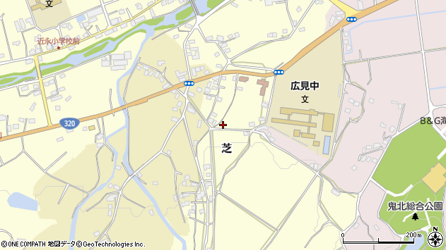 〒798-1355 愛媛県北宇和郡鬼北町芝の地図