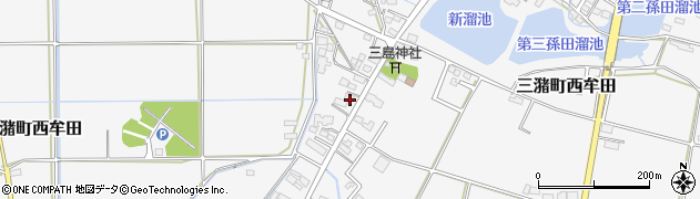 福岡県久留米市三潴町西牟田778周辺の地図