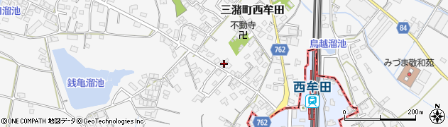 福岡県久留米市三潴町西牟田6400周辺の地図
