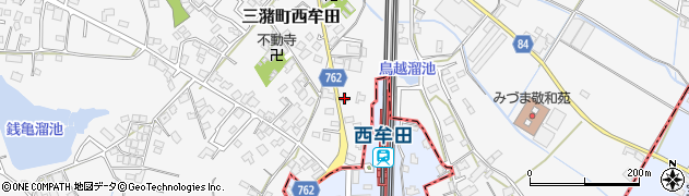 福岡県久留米市三潴町西牟田6336周辺の地図