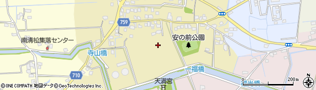 福岡県久留米市三潴町壱町原周辺の地図