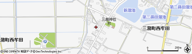 福岡県久留米市三潴町西牟田775周辺の地図