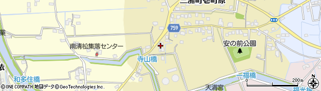 福岡県久留米市三潴町壱町原343周辺の地図