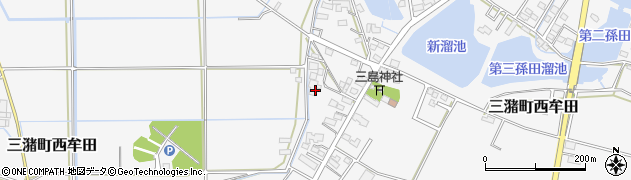 福岡県久留米市三潴町西牟田774周辺の地図