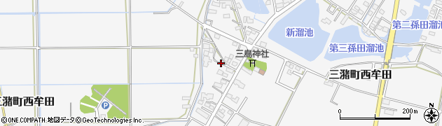 福岡県久留米市三潴町西牟田191周辺の地図