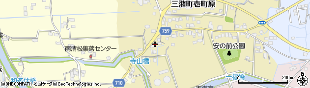 福岡県久留米市三潴町壱町原345周辺の地図