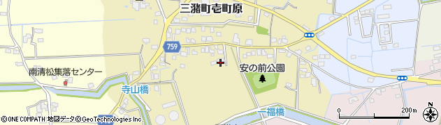 福岡県久留米市三潴町壱町原301周辺の地図