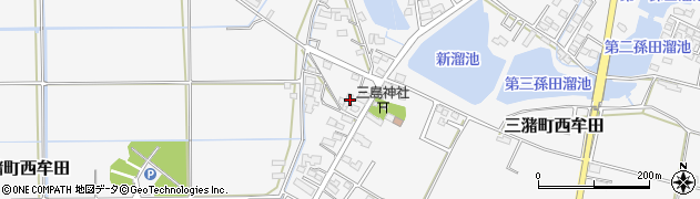 福岡県久留米市三潴町西牟田188周辺の地図