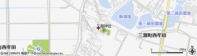 福岡県久留米市三潴町西牟田189周辺の地図