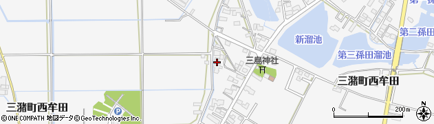 福岡県久留米市三潴町西牟田772周辺の地図