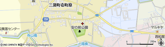 福岡県久留米市三潴町壱町原268周辺の地図
