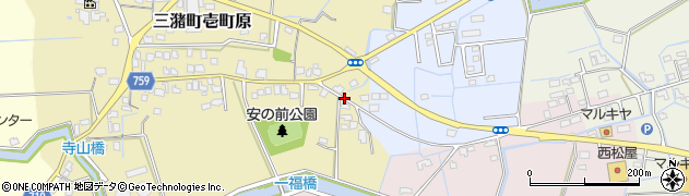 福岡県久留米市三潴町壱町原524周辺の地図