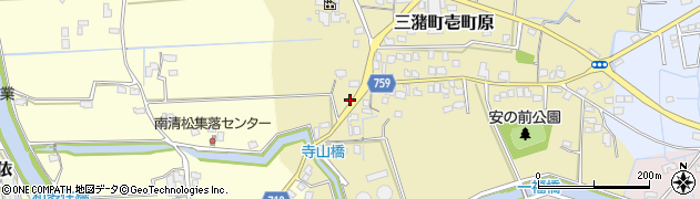 福岡県久留米市三潴町壱町原337周辺の地図