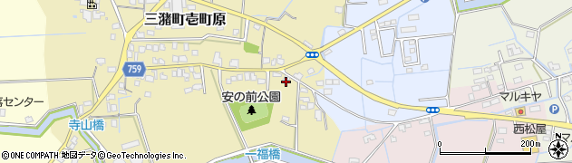 福岡県久留米市三潴町壱町原283周辺の地図