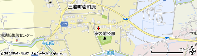 福岡県久留米市三潴町壱町原260周辺の地図