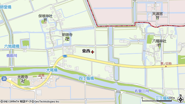 〒840-0006 佐賀県佐賀市巨勢町東西の地図