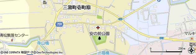 福岡県久留米市三潴町壱町原264周辺の地図