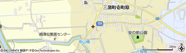 福岡県久留米市三潴町壱町原347周辺の地図