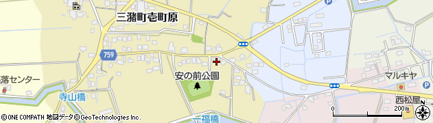 福岡県久留米市三潴町壱町原270周辺の地図