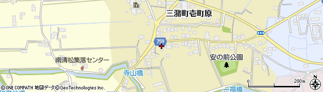 福岡県久留米市三潴町壱町原349周辺の地図