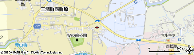 福岡県久留米市三潴町壱町原243周辺の地図