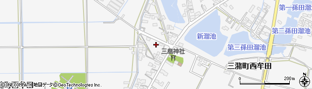 福岡県久留米市三潴町西牟田187周辺の地図