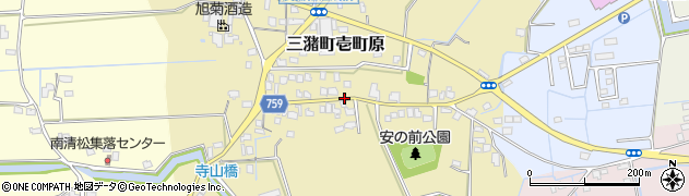 福岡県久留米市三潴町壱町原309周辺の地図