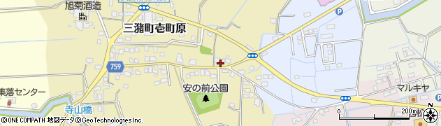 福岡県久留米市三潴町壱町原271周辺の地図