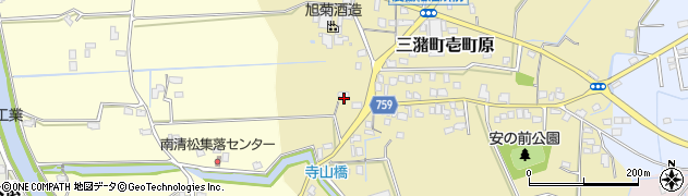 福岡県久留米市三潴町壱町原335周辺の地図