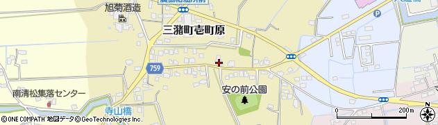 福岡県久留米市三潴町壱町原307周辺の地図
