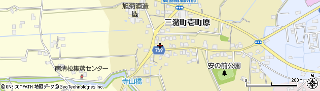 福岡県久留米市三潴町壱町原327-1周辺の地図