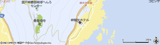岬観光ホテル周辺の地図