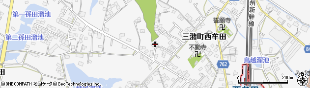 福岡県久留米市三潴町西牟田6325周辺の地図
