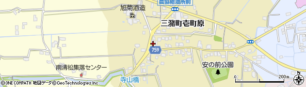 福岡県久留米市三潴町壱町原329周辺の地図