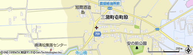 福岡県久留米市三潴町壱町原328周辺の地図