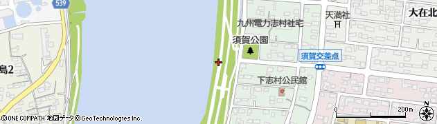 大分県大分市須賀周辺の地図