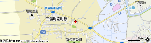 福岡県久留米市三潴町壱町原256周辺の地図