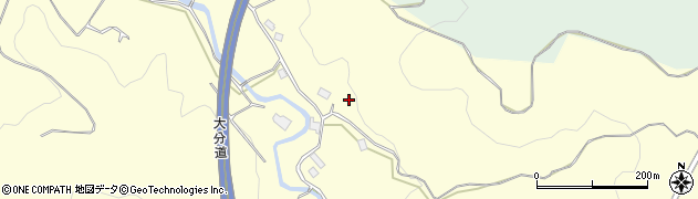 大分県玖珠郡九重町右田3684周辺の地図