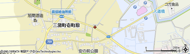 福岡県久留米市三潴町壱町原250周辺の地図