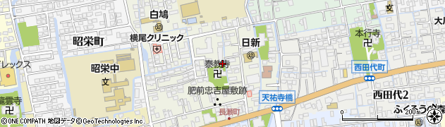 佐賀県佐賀市長瀬町周辺の地図